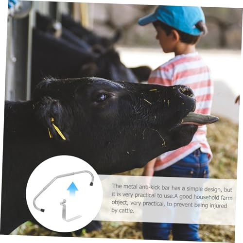 10pcs Cows Spring Clips Tool Dairy Kick-Stop Rod Shrapnel Device for Livestock Stick Management