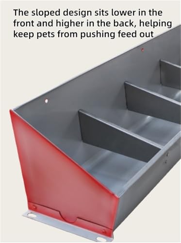 Stainless Steel Piglet Feed Trough, Livestock Feeder with Segmented Design, Open Feeding Trough, for Farms, Backyards, Pigsties, and Yards(10.2x78.7in) - size: 10.2x78.7in