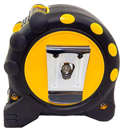 Komelon 7125IE; 25' x 1" Magnetic MagGrip Pro Tape Measure with Inch/Engineer Scale, Yellow/Black - style: Tape Measure