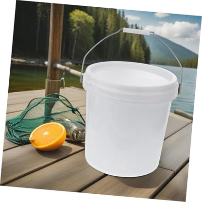 BESTOYARD Food Grade Seal Bucket with Lid Airtight Plastic Storage Container for Pet Food Livestock Feed More Multi Purpose Bucket with Hand Grip for Easy Carrying