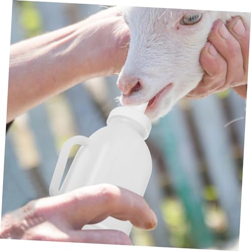 Outanaya Lamb Feeding Bottle Handle Calf Nursing Bottle for Small Animals Pet Feeding Container for Goats and Lambs Reusable Design for Farm Use