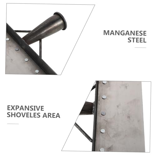 Toyvian Heavy Duty Manganese Steel Cleaning Scraper Shovel for Livestock Farm, 38cm Flat Dung Scraper Tool for Pig and Chicken Coop Manure Removal