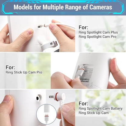 Solar Panel Outdoor for Ring (white-8pack) - color: white-8pack