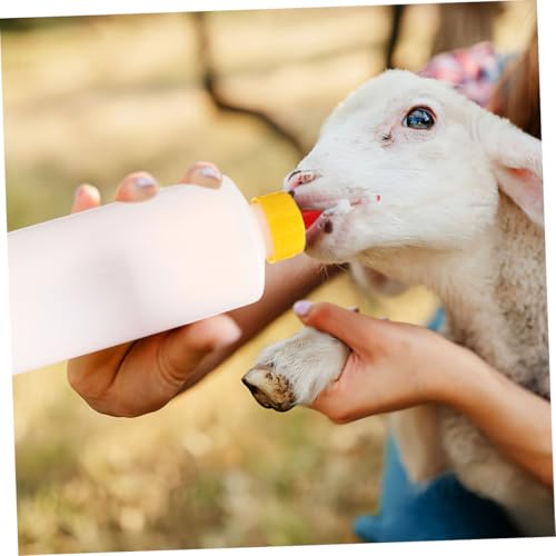 POPETPOP 2sets Small Animal Feeding Bottle Goat Milk Replacement Puppy Milk Feeder