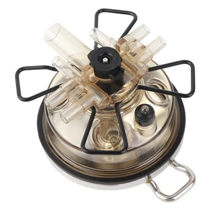 350cc Farm Milking Claw Collector, Milking Machine Accessories for Cow and Sheep, Milk Collector with Closed Valve and Straight Buckle, Durable PC Material Milking Tool