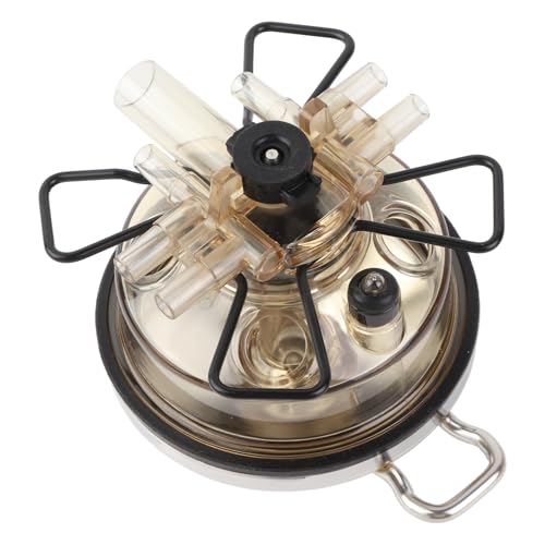 350cc Farm Milking Claw Collector, Milking Machine Accessories for Cow and Sheep, Milk Collector with Closed Valve and Straight Buckle, Durable PC Material Milking Tool