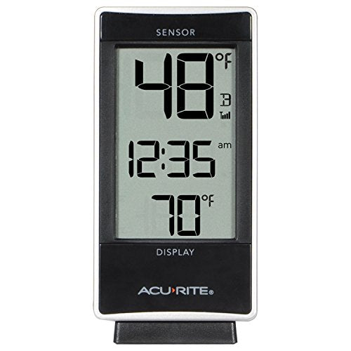 AcuRite 02059M Digital Thermometer with Indoor and Outdoor Temperature,White - color: Thermometer