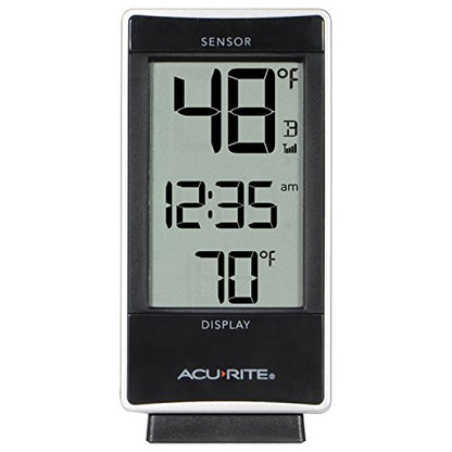 AcuRite 02059M Digital Thermometer with Indoor and Outdoor Temperature,White - color: Thermometer