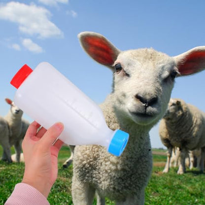 Toddmomy Calf Feeding Bottle Nursing Baby Goat Bottle Lamb Milk Feeder for Farm Small Animals 9.05X4.92X3.14In Efficient Animal Milk Feeder