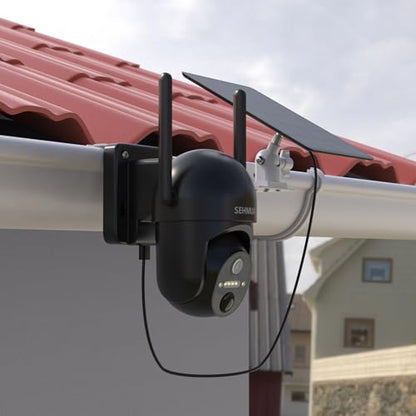 Gutter Mount for SEHMUA RBX-S40/S44/S45/SD22 Solar Outdoor Camera Bracket Compatible with SEHMUA Solar Security Cameras Wireless Outdoor Kit（White）