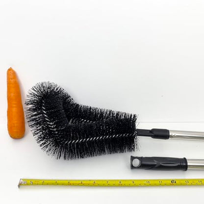1 pcs 160 cm Huge Tank Brush (Blue, with Extra Black Head), Big Brush Head Size (32 cm), Long Handle, with Extendable Stainless Steel Pole, PP Stiff-Bristled, for Large Water Bucket - color: 1 Pcs 160 Cm (Blue)+extra Black Head