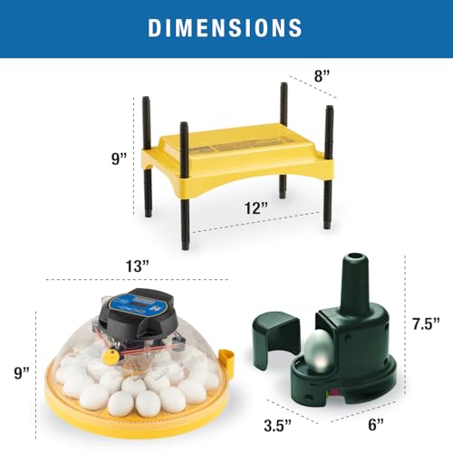 Brinsea Maxi 24 Advance Egg Incubator Classroom Kit Brooder Pack for Students with Lesson Plan, Egg Scope, EcoGlow Brooder, Plastic Chick Enclosure, Feeder and Drinker for Hatching Chicks, Ducklings - size: Classroom Kit, 24 Eggs