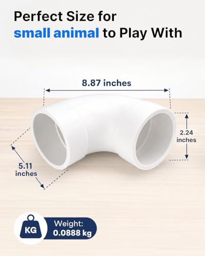 Hanging Foraging Chew Toy Interactive Treat Dispenser, Small Animal Cage Enrichment Puzzle Feeder for Rats, Guinea Pigs, Gerbils, Easy to Disassemble & Clean
