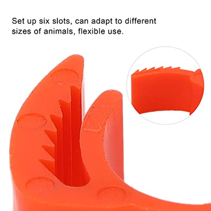 100Pcs Colorful Plastic Chicken Leg Buckle Rings, Retractable Poultry Identification Bands for Chicken Duck Bird, Safe and Material for Poultry Feeding Supplies (Red (100 Pieces per Pack)) - color: Red (100 pieces per pack)