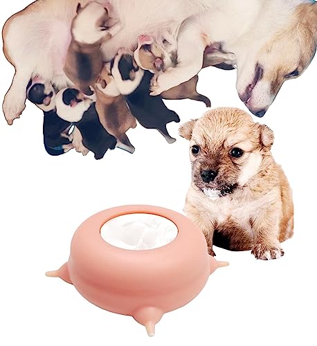 2023 New Milk Feeder for Kittens and Puppies, Puppy Feeders for Multiple Puppies, Food Grade Silicone Kitten Puppy Milk Nipple Feeder Pet Kitty Pacifier Bowl Feeder with 3/4 Nipples (4 Nipples 200ML) - color: 4 Nipples 200ML
