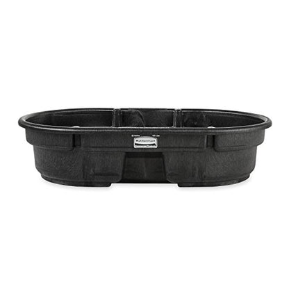 Rubbermaid Commercial Products Stock Tank, 50-Gallons, Structural Foam, Heavy Duty Container, for Livestock/Animal/Cattle Feed & Water, Outdoor Homemade Pool/Hot Tub/Bathtub, & Pet Cleaning/Dog Wash