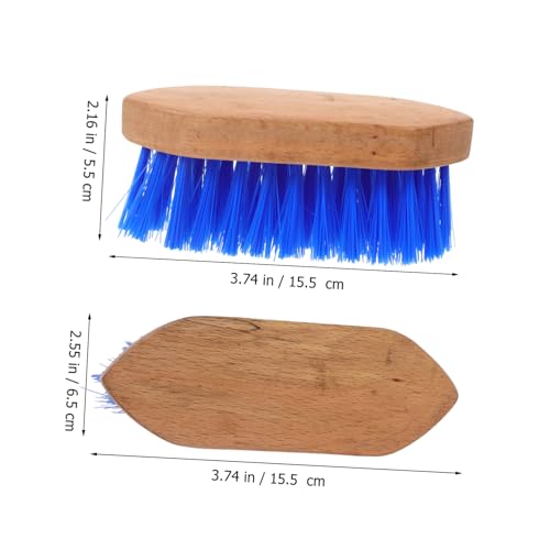Sosoport Horse Grooming Brush with Stiff Bristle for Gentle Massage Horse Comb for Cleaning and Shedding Cattle and Donkeys Comfortable Smooth Surface Blue