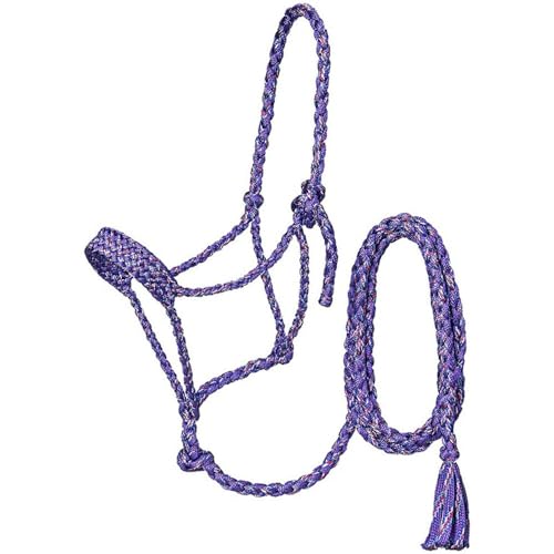 Coolhorse Tough 1 Pony Funfetti Mule Tape Halter w/ 10' Lead (Black) - color: Black