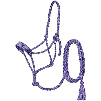 Coolhorse Tough 1 Pony Funfetti Mule Tape Halter w/ 10' Lead (Black) - color: Black