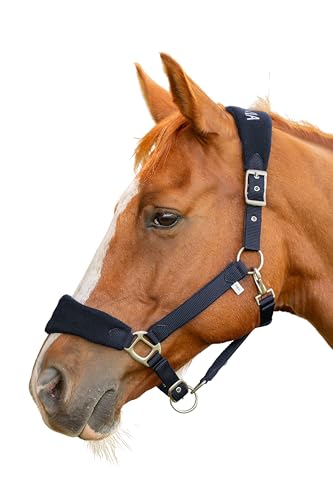 Equinavia Saga Fleece Padded Breakaway Halter - Navy - Pony - color: Navy, size: Pony