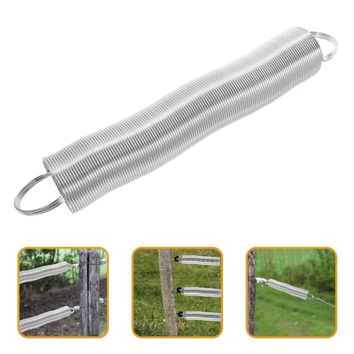 Abaodam Stainless Steel Livestock Fence Spring Electric Fence Gate Handle Replacement Accessory Kit for Farm Electric Fencing