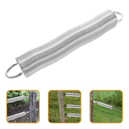 Abaodam Stainless Steel Livestock Fence Spring Electric Fence Gate Handle Replacement Accessory Kit for Farm Electric Fencing
