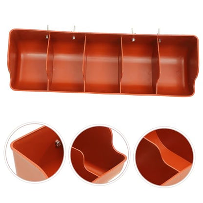 1piece Pig Feeding Trough Compartments Plastic Pig Feeder for Easy Feeding and Cleaning for Multiple Single Session