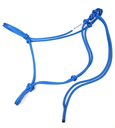 Soft 2 Knot Horse Halter - color: Blue, size: Small