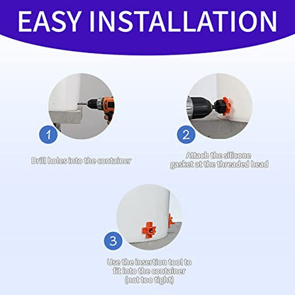 6Pack Horizontal Automatic Poultry Nipples - Easy Install Chicken Quail Duck Watering System