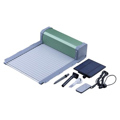 Automatic Solar Chicken Coop Door, 4 Modes with Timer Light Sensor 30-40M Remote Control Manual, Anti-Pinch, IP67 Waterproof Aluminum Alloy, Predator Proof Poultry Door for Backyard Farm