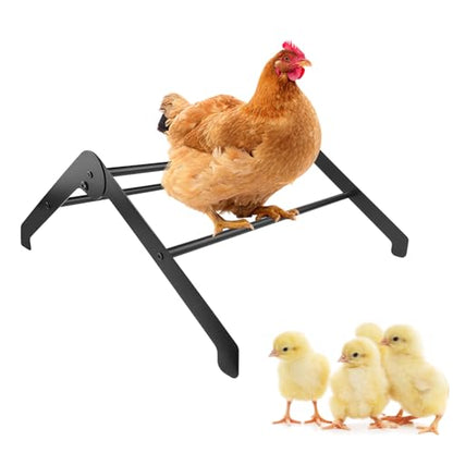 Adjustable Chicken Roosting Bars for Coop & Brooder – Heavy-Duty Metal Roost Ladder, Chick Perch for Hens, Farm-Ready Roosting Bar (Black)
