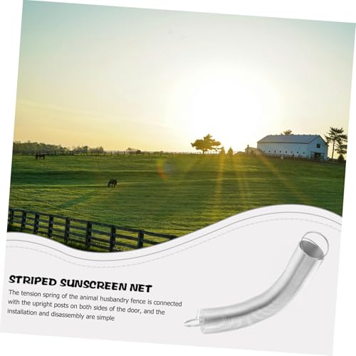 BESPORTBLE Door Handle Spring Replacement Fence Tension Springs Spring for Livestock Fence Replacement Fence Spring Livestock Fence Accessory Electric Fence Spring Gate Silver Stainless Steel