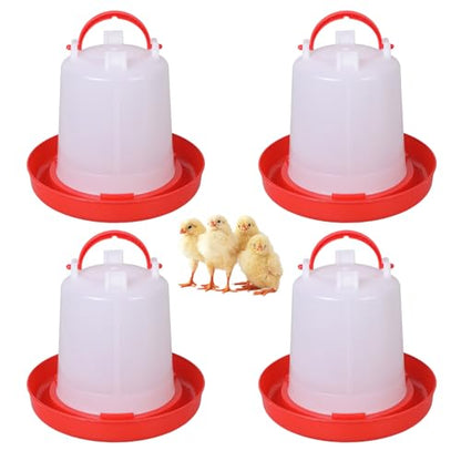 Spill Feed Set Poultry Trough Waterer for Small Scale Livestock Care Treat Feeding Tool Backyard Chicken Supplies Chicken Accessories Poultry Feeding - color: B