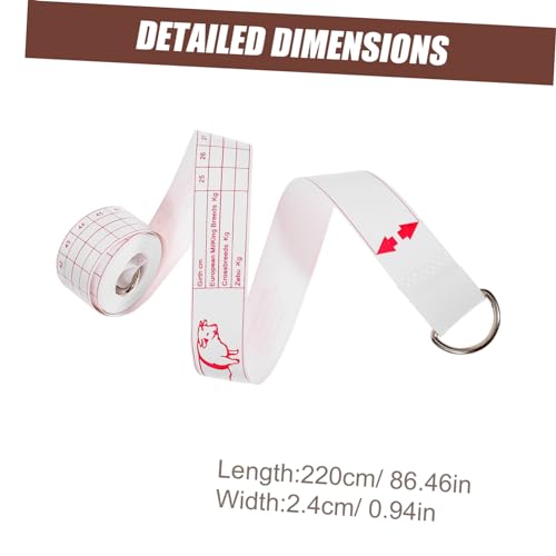 Animal Weight Tape Measure for Cattle and Pigs Farm Livestock Measuring Tape for Accurate Weight and Bust Measurements Durable and Easy to Use