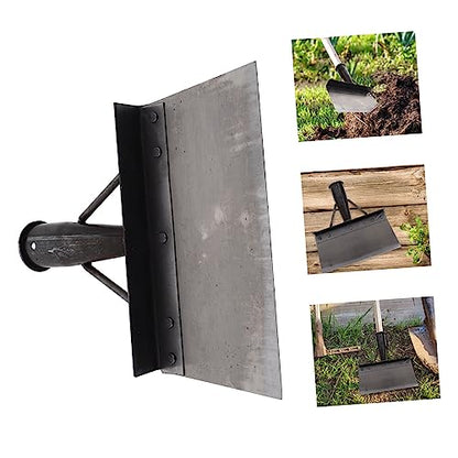 Multi-Functional Poultry Dung Shovel for Farm Use Heavy-Duty Metal Excrement Cleaner Long Handle for Chicken Duck and Pig Farms