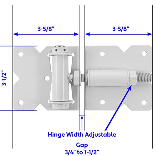 Vinyl Fence Gate Single Gate Hardware Kit Black(for Vinyl, PVC etc Fencing) Fence Gate Kit Includes Gate Hinges w/Mounting Hardware & Gate Latch - has 2 Hinges & 1 Latch - CASE Qty 6 - size: Black - Case - 6 Count