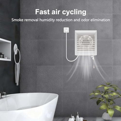 Window Shutter Exhaust Fan both Intake & Exhaust,Wall-Mounted Ventilation Fan for Bathroom Window Home Attic (9.5 In) - size: 9.5 In