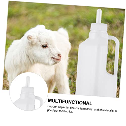 HANABASS 2pcs Silicone Lamb Feeding Bottle Lids for Newborn Animals Pet Feeding Supplies