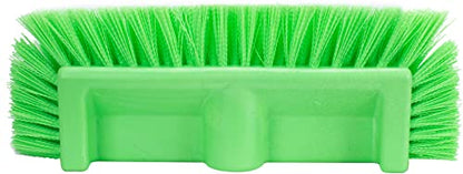 SPARTA Multi-Level Tile Scrub Brush 12" Wide Brush Head, Heavy-Duty Tile Cleaning Brush with End Bristles for Commercial Tiles, Tubs and Floor, Plastic, 12 Inches, Lime - color: Lime