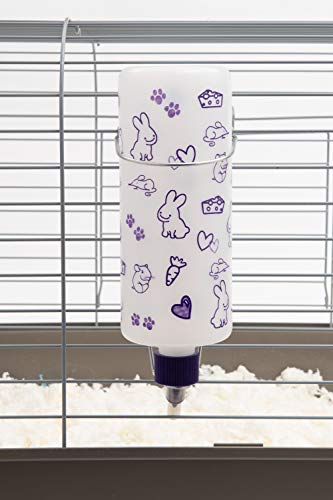 Lixit 32oz Weather Resistant Water Bottles with Heavy Duty Mount for Rabbits and Ferrets (Rabbits) - color: Frosted, size: 32 ounces