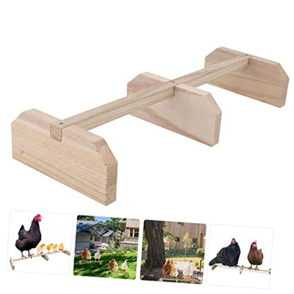 2pcs Wooden Roosting Bar Chicken Wood Stand Wooden Parrot Stand Chicken Roosts and Perches Hens Standing Perch Bird Cage Accessory