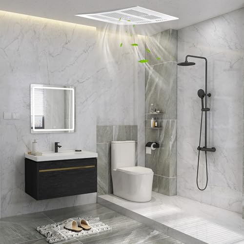 COSTWAY 200 CFM Bathroom Exhaust Fan, Ceiling Mount Exhaust Ventilation Fan for 200 Sq.Ft, Household Bath Vent Fan w/Metal Housing, 6 Inches Duct, 2 Sones Quiet Operation, White - size: 200 CFM