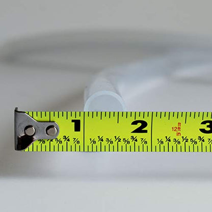 Ultra Clear Platinum Silicone Tubing - Food & Medical Grade - High Temp Hose (25 Feet, 1/2" ID x 5/8" OD) - size: 1/2" ID x 5/8" OD