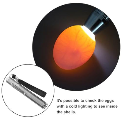 DOITOOL Portable Led Egg Candler Lamp for Chicken Duck Goose Egg Inspection Handheld Tester Light Incubator Tool for Poultry Care
