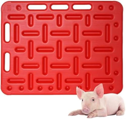 Red Livestock Sorting Panel - Lightweight Animal Guide Panel with Handle for Pig, Cattle, Sheep, Goats - 1.3 in Thick Livestock Barrier for Farms and Ranches - size: Medium