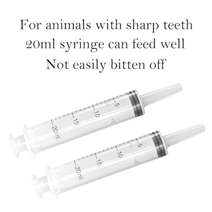 Doggiema Silicone Feeding Nipple and Syringes for Puppies and Other Animals Dongdong pet (4 Size Nipple+6 Syringes) - size: Replacement Nipple (4 Nipple+6 Syringes)