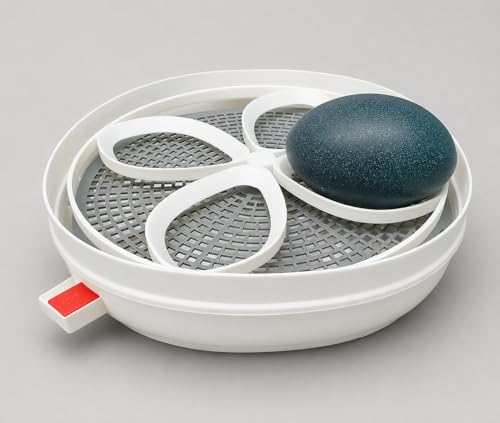 Emu Egg Turner for Nurture Right 360 Incubator – Replacement Tray Insert for Large Eggs, Automatic Egg Turning Accessory, Stable Hatch Support (White, Emu Egg Turner)