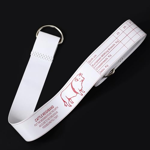 Konohan Cattle Measuring Tape for Height and Weight Multifunctional Cattle Weight Tape Portable PVC Weight Measure for Cows, 8.2 Feet Long - style: Cattle
