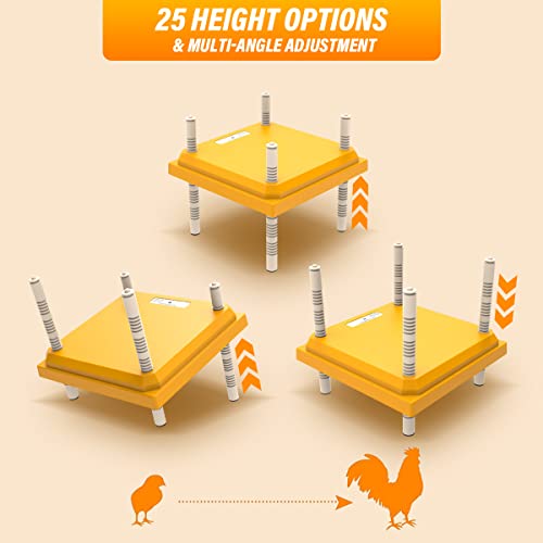 Chick Brooder, Chick Brooder Heating Plate, Chick Incubator Heating Lamp, Height Adjustable, Suitable for 15 Chicks.
