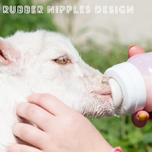 DOITOOL 10pcs Calf Feeder Nipples Rubber Nursing Bottle Nipples for Livestock Milk Feeding Supplies Cattle Feeding Tools Suitable for Young Animals